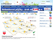 Tablet Screenshot of e-pocasi.cz